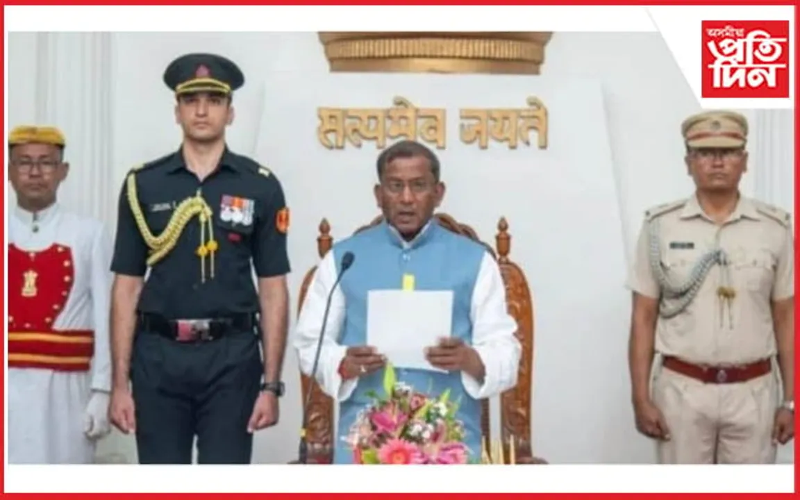 মণিপুৰৰ ৰাজ্যপাল হিচাপে শপতগ্ৰহণ কৰিলে লক্ষ্মণ প্ৰসাদ আচাৰ্যই...